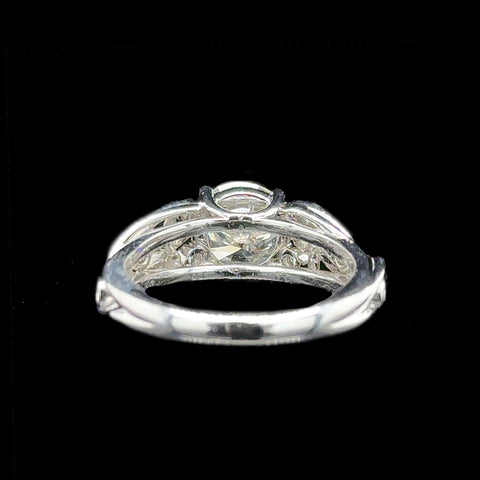 1.65ct. Diamond Estate Engagement - Fashion Ring Platinum - J42793