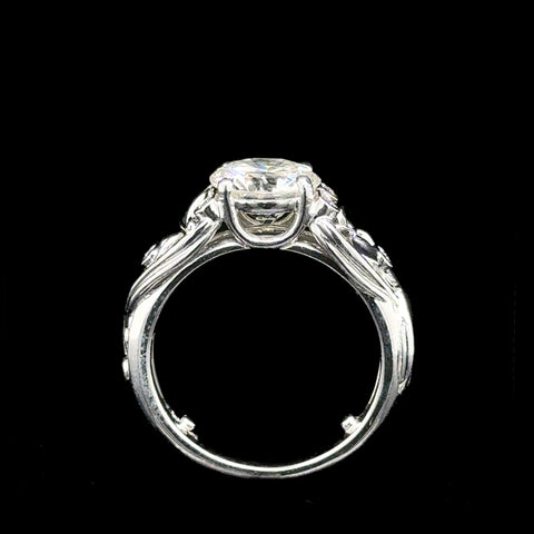 1.65ct. Diamond Estate Engagement - Fashion Ring Platinum - J42793