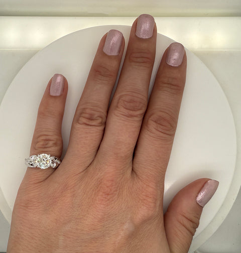 1.65ct. Diamond Estate Engagement - Fashion Ring Platinum - J42793