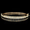 1.00ct. T.W. Diamond Vintage Bangle Bracelet Yellow Gold - J42812