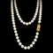 7mm-8mm Mikimoto Akoya Cultured Pearl Estate Necklace 18K Yellow Gold - J42813