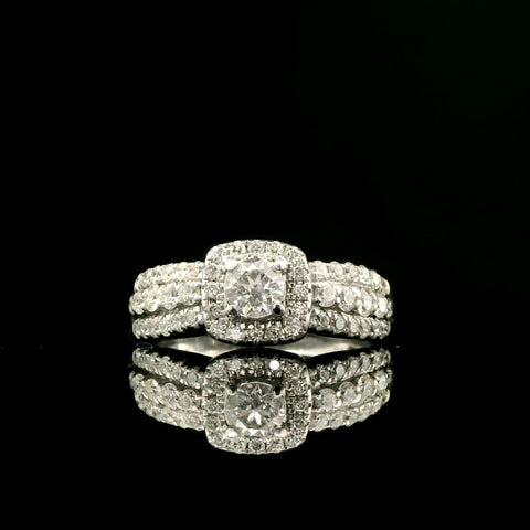 .27ct. Diamond Estate Engagement - Fashion Ring White Gold - J42980