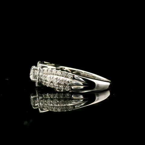 .27ct. Diamond Estate Engagement - Fashion Ring White Gold - J42980