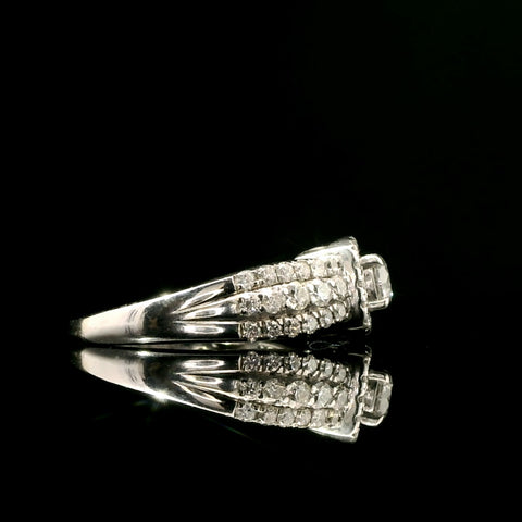 .27ct. Diamond Estate Engagement - Fashion Ring White Gold - J42980