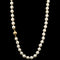 4.7-5.0mm Akoya Cultured Pearl Estate Necklace Yellow Gold - J43060