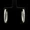 4.50ct. T.W. Diamond Inside-Outside Estate Hoop Earrings White Gold - J43162