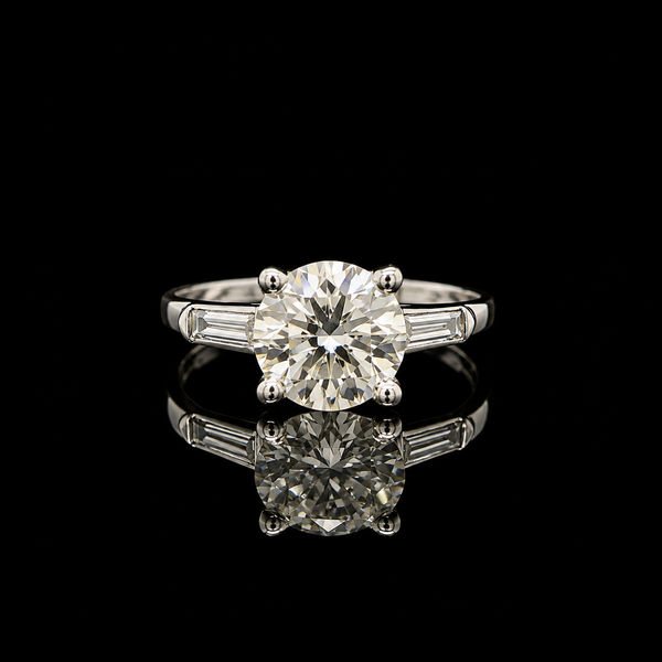 2.00ct. Diamond Vintage Engagement Ring Platinum - J43177