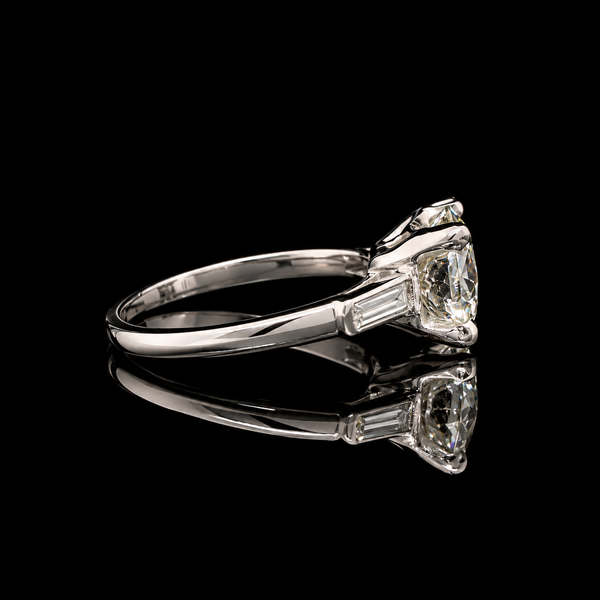 2.00ct. Diamond Vintage Engagement Ring Platinum - J43177