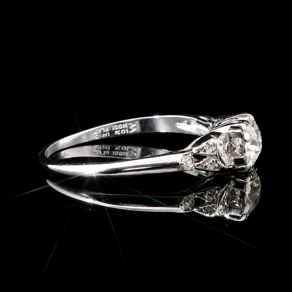 Art Deco .53ct. Diamond Antique Engagement - Fashion Ring Platinum - J43202