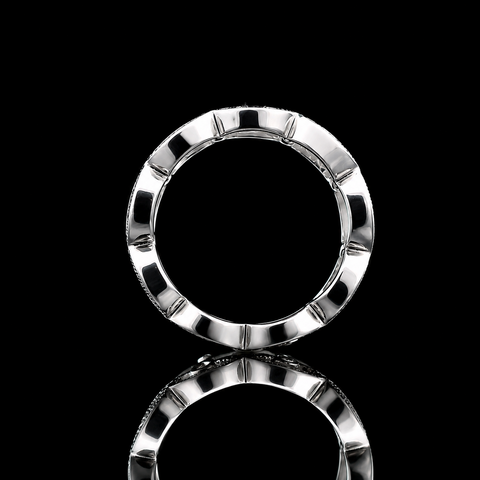 .33ct. T.W. Diamond Estate Wedding Band - Ring 18K White Gold - J43257