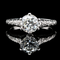 Art Deco 1.26ct. Diamond Antique Engagement - Fashion Ring Platinum - J43271