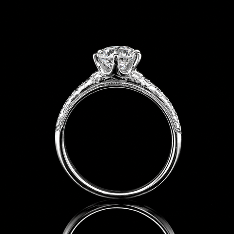 Art Deco 1.26ct. Diamond Antique Engagement - Fashion Ring Platinum - J43271