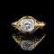 .36ct. Diamond Vintage Engagement - Fashion Ring Yellow & White Gold - J43272