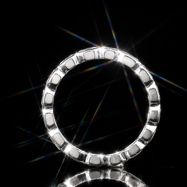 Art Deco .75ct. T.W. Diamond Antique Wedding - Eternity Band Platinum - J43276