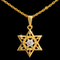 .03ct. Diamond Star of David Estate Necklace Yellow & White Gold - J43285