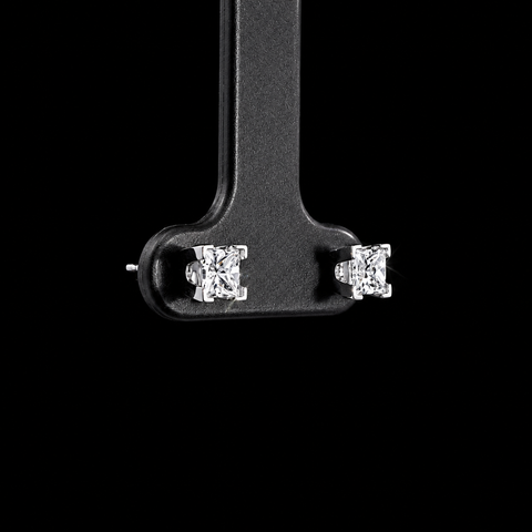 .66ct. T.W. Diamond Estate Stud Earrings White Gold - J43998