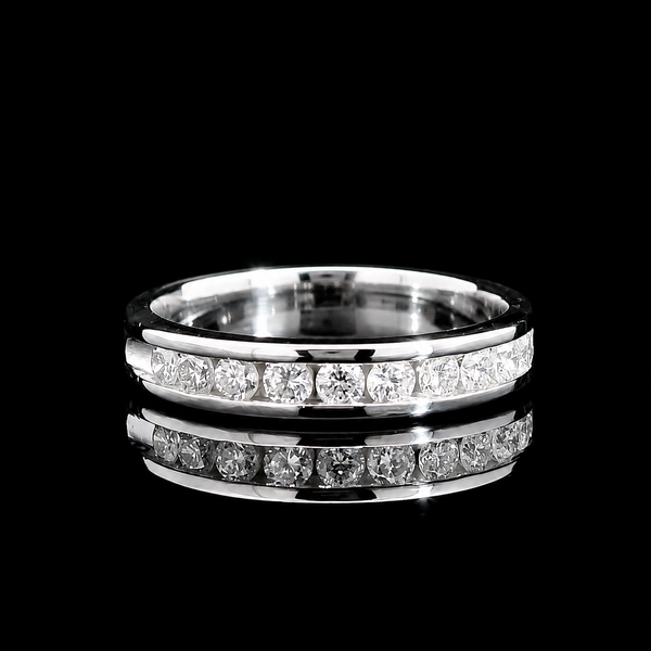 .55ct. T.W. Diamond Estate Wedding - Anniversary Band White Gold - J43999