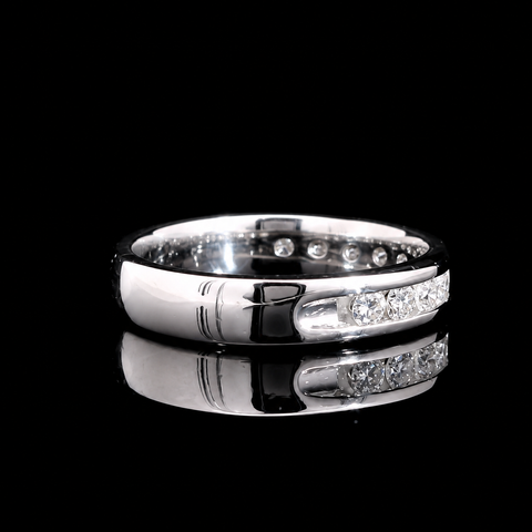 .55ct. T.W. Diamond Estate Wedding - Anniversary Band White Gold - J43999