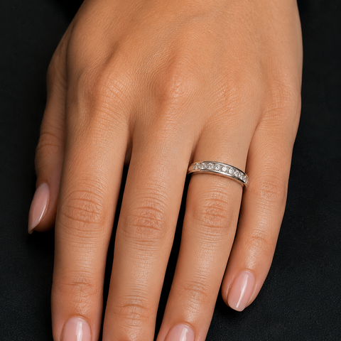 .55ct. T.W. Diamond Estate Wedding - Anniversary Band White Gold - J43999