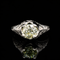 .83ct. Diamond Antique Engagement - Fashion Ring 18K White Gold - J44034