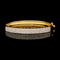 2.00ct. T.W. Diamond Bangle Estate Bracelet Yellow Gold - J44041
