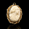 Edwardian Seed Pearl Antique Brooch - Necklace Yellow Gold - J44054