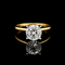 1.40ct. Diamond Estate Engagement - Fashion Ring IGI Cert Yellow Gold & Platinum - J44057