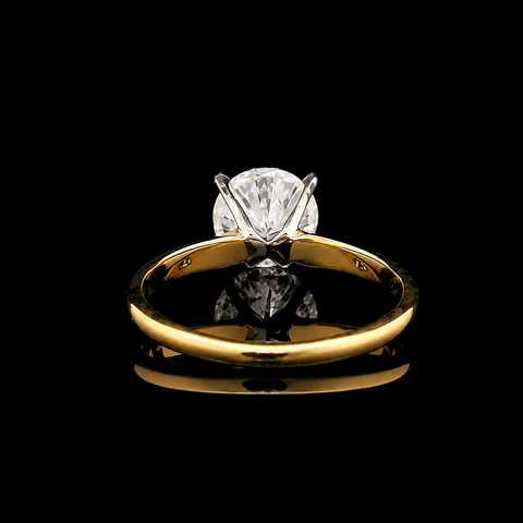 1.40ct. Diamond Estate Engagement - Fashion Ring IGI Cert Yellow Gold & Platinum - J44057