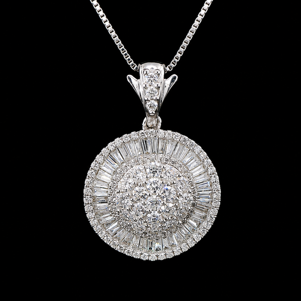 3.50ct. T.W. Diamond Vintage Necklace White Gold - J44058