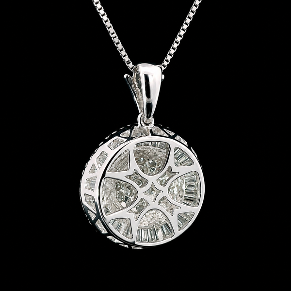 3.50ct. T.W. Diamond Vintage Necklace White Gold - J44058