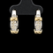 1.00ct. T.W. Diamond Estate Hoop Earrings White & Yellow Gold - J44066