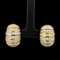 8.00ct. T.W. Diamond Vintage Earrings 18K Yellow & White Gold By Julius Cohen - J44072