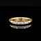 .10ct. T.W. Diamond Vintage Wedding - Anniversary Band 18K White & Yellow Gold - J44078