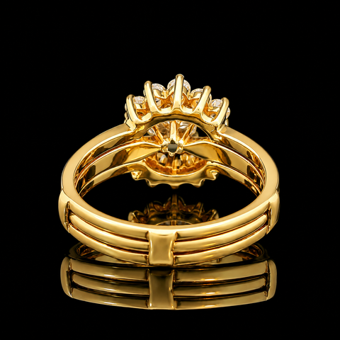 .50ct. Diamond Estate Wedding Set Yellow Gold - J44081