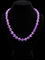 Natural Amethyst Bead Estate Necklace Yellow Gold - J44115