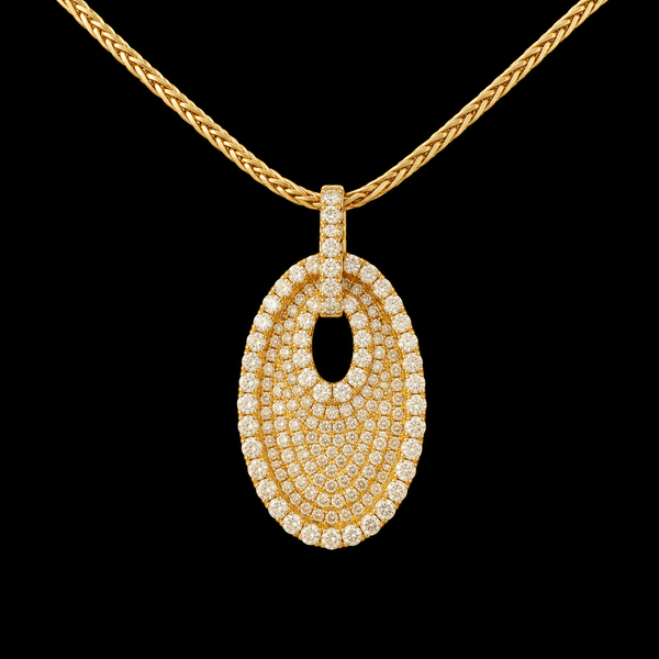 .50ct. T.W. Diamond Estate Necklace Yellow Gold - J44117