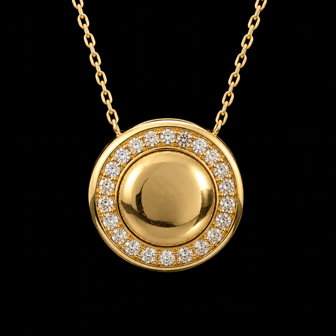.50ct. T.W. Diamond Estate Necklace Levian Yellow Gold - J44118