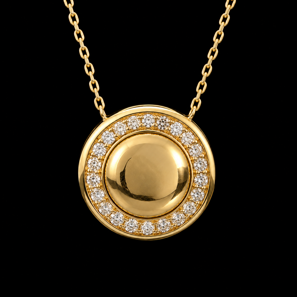 .50ct. T.W. Diamond Estate Necklace Levian Yellow Gold - J44118