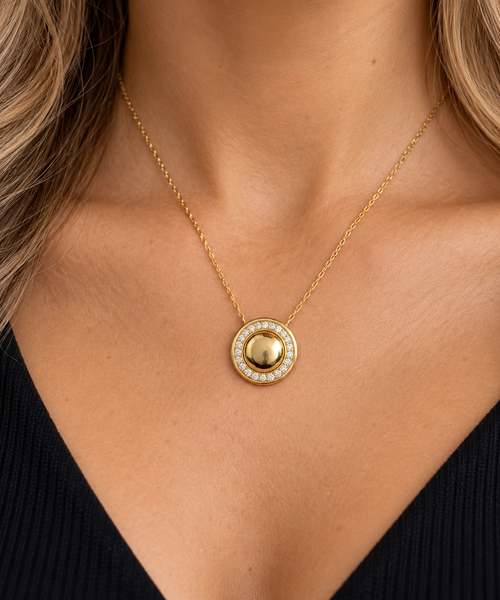 .50ct. T.W. Diamond Estate Necklace Levian Yellow Gold - J44118