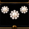 7-7.1mm Akoya Cultured Pearls & 3.20cttw Diamond Vintage Ring & Earring Suite Platinum - J44121