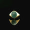 Bloodstone Intaglio Vintage Gents Fashion Ring Yellow Gold - J42952