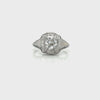 Art Deco, Antique, VIntage, Engagement Ring, Wedding Ring, Diamond, 18K White Gold