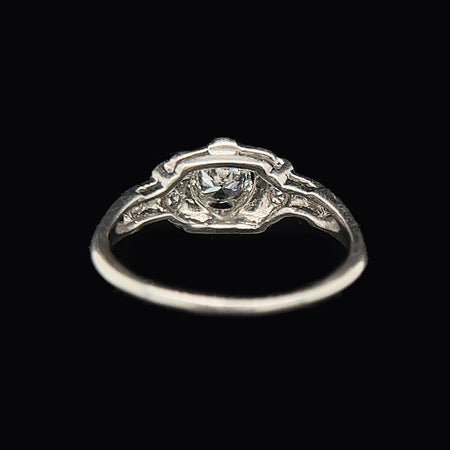 Art Deco .25ct. Diamond Antique Engagement - Fashion Ring Platinum - J37511