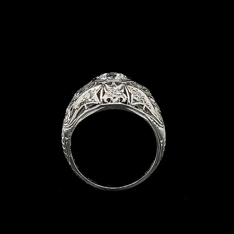 Art Deco .65ct. Diamond Antique Engagement - Fashion Ring Platinum - J40162