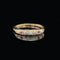 Art Deco, Antique, Vintage, Wedding Ring, Wedding Band, Anniversary Band, Anniversary Ring, Pink Sapphire, Diamond, 14K Yellow Gold, 14K White Gold