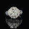 Art Deco 1.10ct. Diamond & Sapphire Antique Engagement - Fashion Ring Platinum - J39290