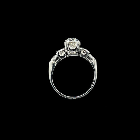 Art Deco, Antique, Vintage, Engagement Ring, Wedding Ring, Diamond, Platinum, Conflict Free Diamond