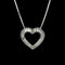 1.00ct. T.W. Diamond Heart Estate Necklace White Gold - J40089