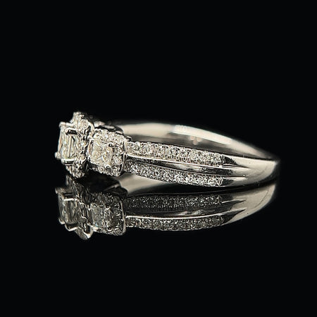 Estate, Engagement Ring, Wedding Ring, Vera Wang, Love Collection, 14K White Gold, Diamond