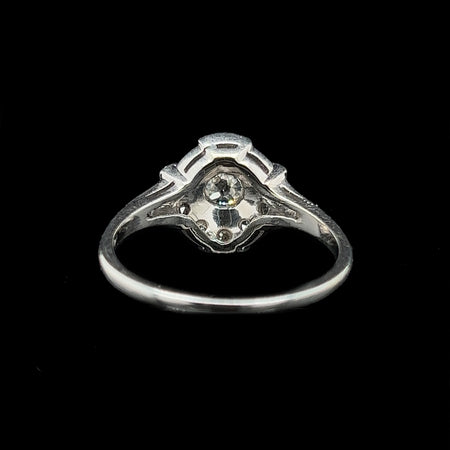 Vintage, Antique, Engagement Ring, Wedding Ring, Diamond, 14K White Gold 